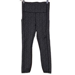 Athleta Ultimate Stash Pocket textured 7/8 tights leggings size xs